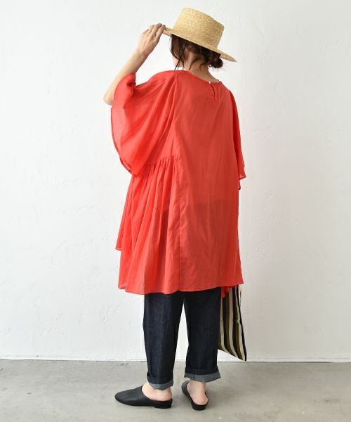  hagumu｜コットンボイルフレアチュニック [[hag-151]][C]