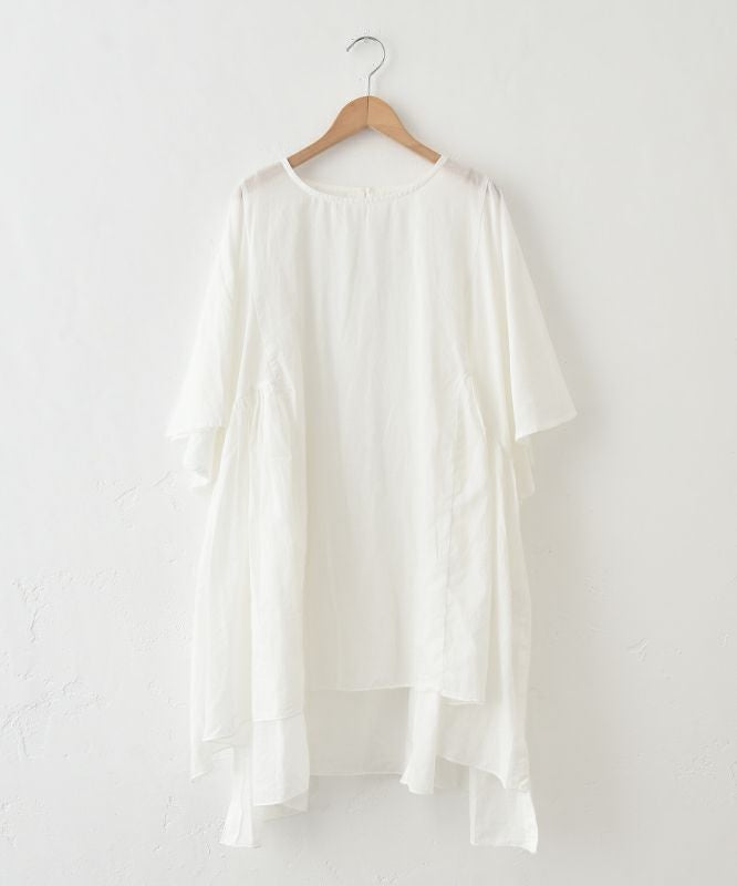  hagumu｜コットンボイルフレアチュニック [[hag-151]][C]