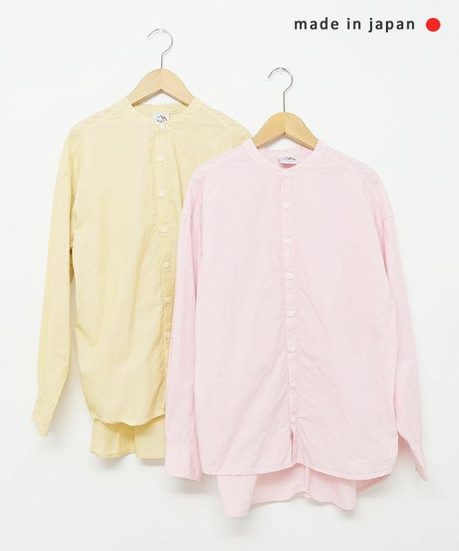 her.｜コットンボイルバンドカラーシャツ [[CE3SH250404B]][C]