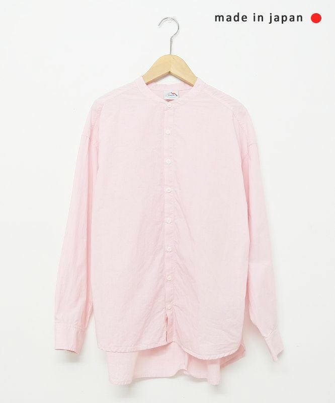 her.｜コットンボイルバンドカラーシャツ [[CE3SH250404B]][C]