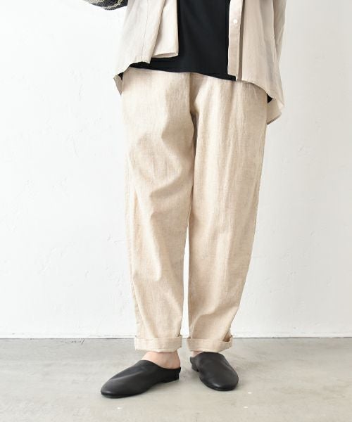 hagumu｜リネンテーパードパンツ [[C-746]][C]