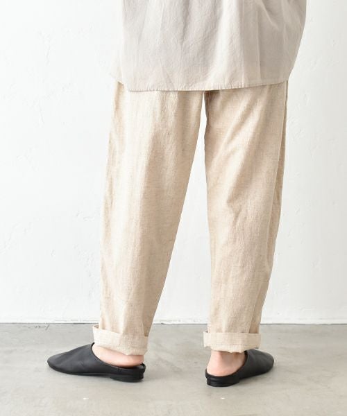 hagumu｜リネンテーパードパンツ [[C-746]][C]
