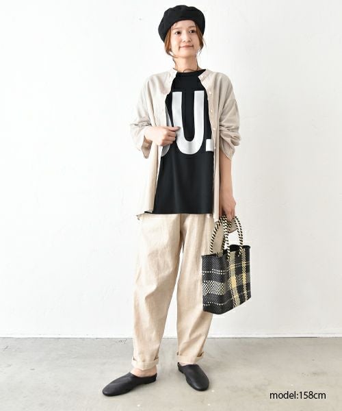 hagumu｜リネンテーパードパンツ [[C-746]][C]