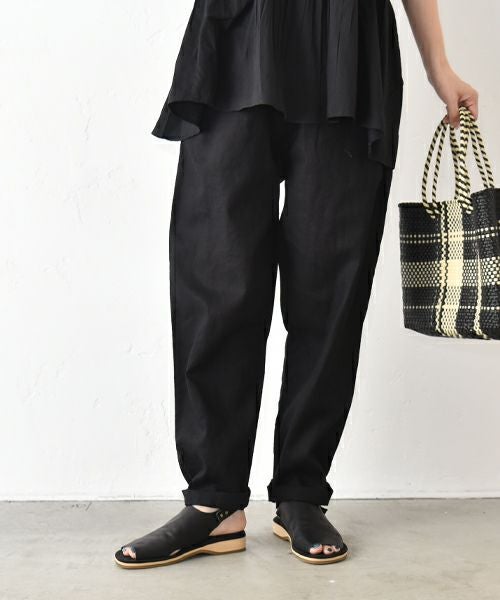hagumu｜リネンテーパードパンツ [[C-746]][C]