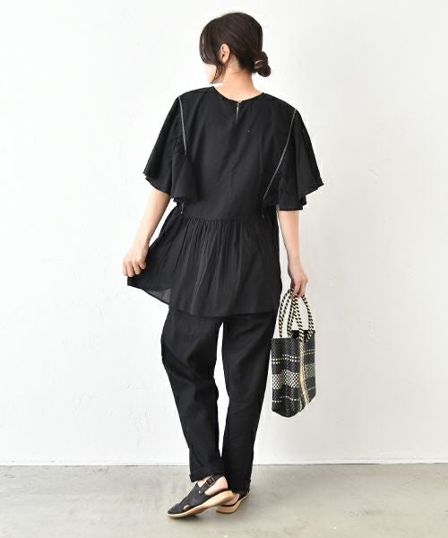 hagumu｜リネンテーパードパンツ [[C-746]][C]