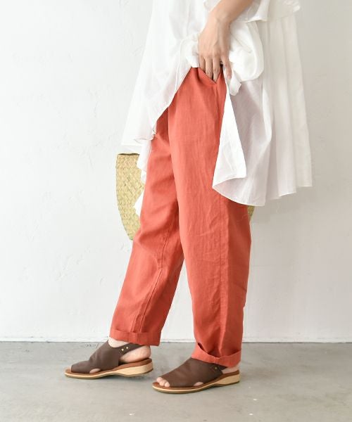  hagumu｜リネンテーパードパンツ [[C-746]][C]