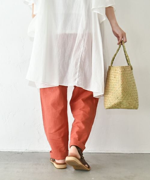  hagumu｜リネンテーパードパンツ [[C-746]][C]
