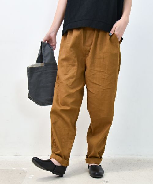  hagumu｜リネンテーパードパンツ [[C-746]][C]
