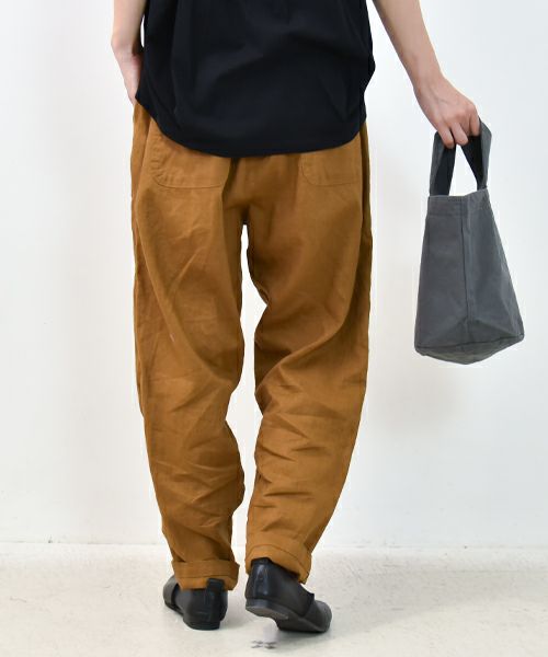  hagumu｜リネンテーパードパンツ [[C-746]][C]