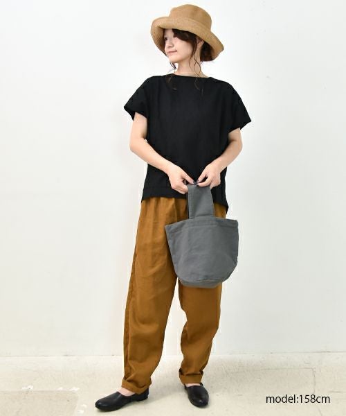  hagumu｜リネンテーパードパンツ [[C-746]][C]