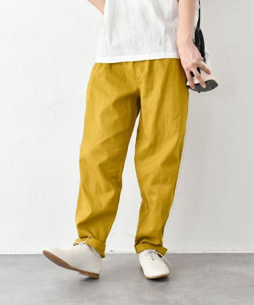  hagumu｜リネンテーパードパンツ [[C-746]][C]
