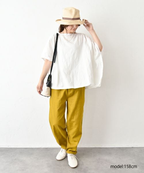  hagumu｜リネンテーパードパンツ [[C-746]][C]