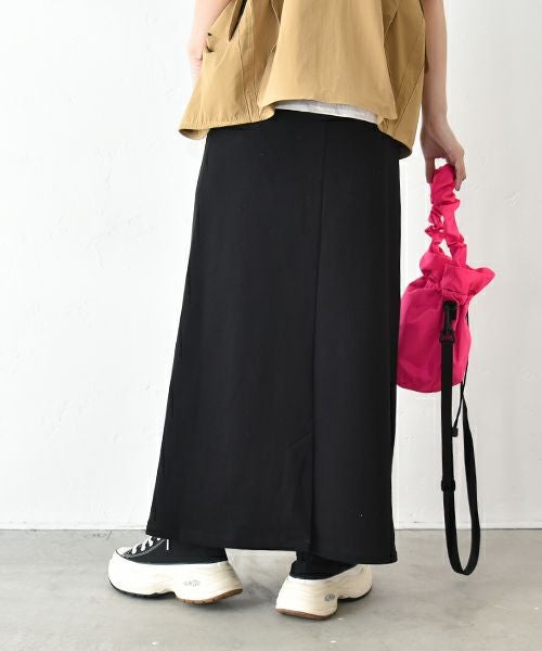 IN THE MARKET｜カット素材Aラインスカート [[C-2388]][C]
