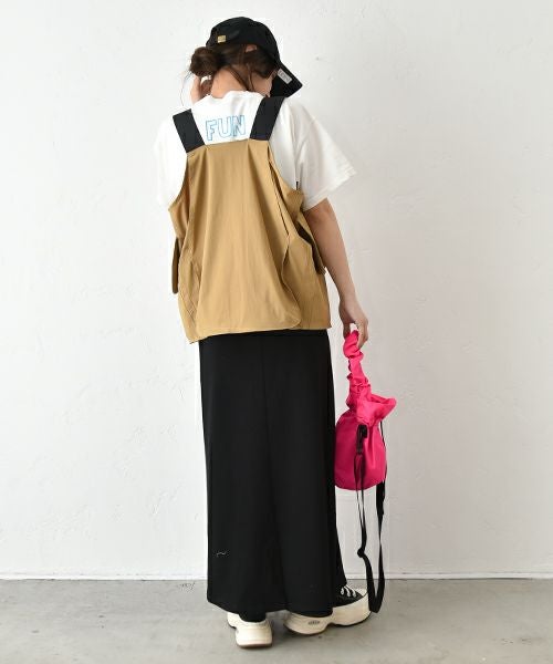 IN THE MARKET｜カット素材Aラインスカート [[C-2388]][C]