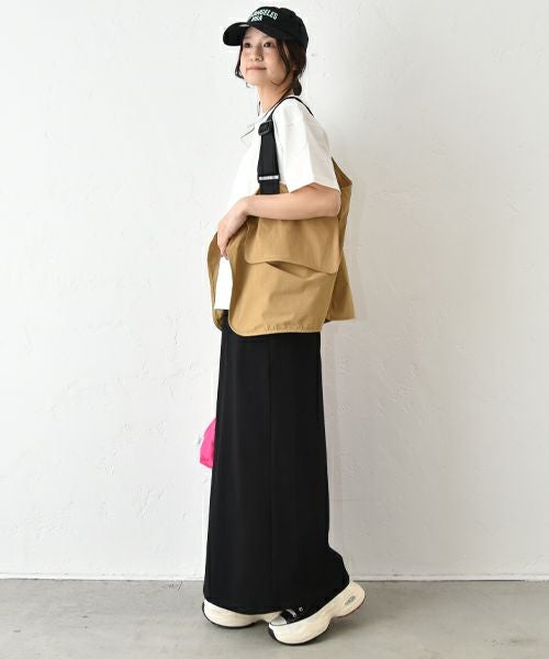 IN THE MARKET｜カット素材Aラインスカート [[C-2388]][C]