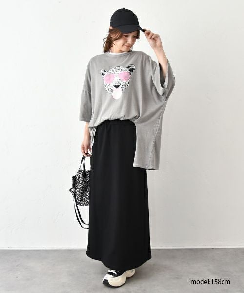 IN THE MARKET｜カット素材Aラインスカート [[C-2388]][C]