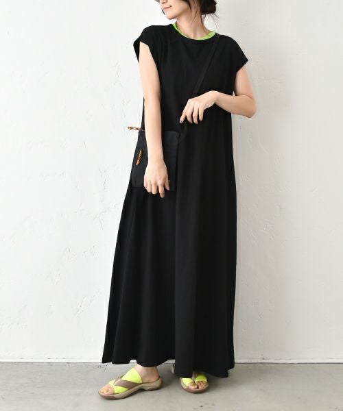 Our.｜ノースリーブカット素材ワンピース [[C-9042]][C]