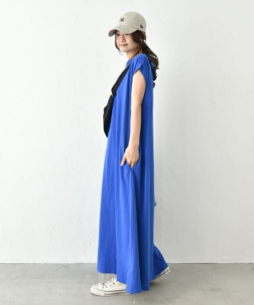 Our.｜ノースリーブカット素材ワンピース [[C-9042]][C]