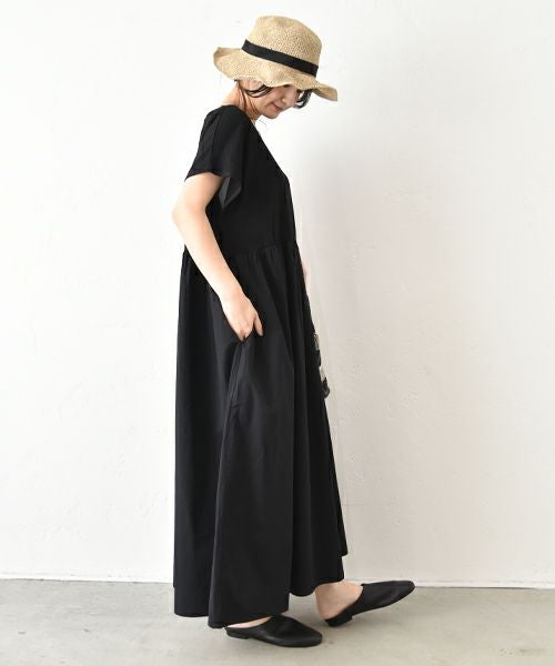 OMEKASI｜布帛ドッキングワンピース [[C-744]][C]