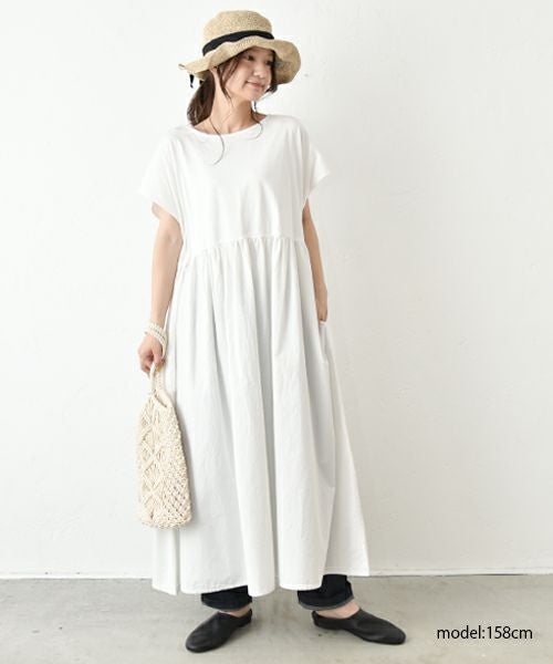 OMEKASI｜布帛ドッキングワンピース [[C-744]][C]