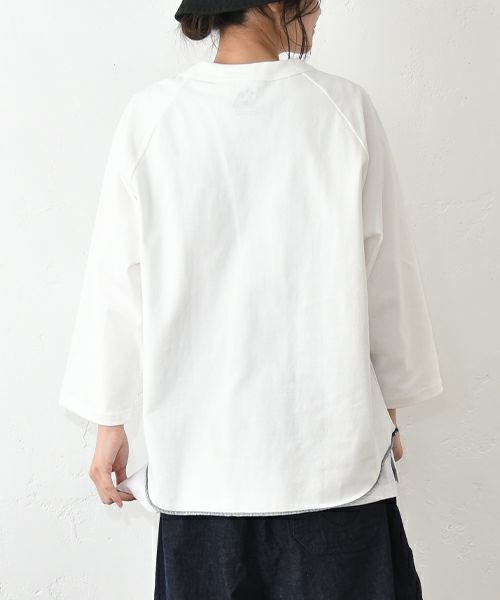 her.｜ロックステッチ入天竺T(9/10 Sleeve)-パック入り [[131228-1PK(9/10 Sleeve)]][C]