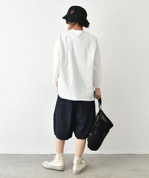 her.｜ロックステッチ入天竺T(9/10 Sleeve)-パック入り [[131228-1PK(9/10 Sleeve)]][C]