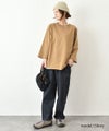 her.｜ロックステッチ入天竺T(9/10 Sleeve)-パック入り [[131228-1PK(9/10 Sleeve)]][C]