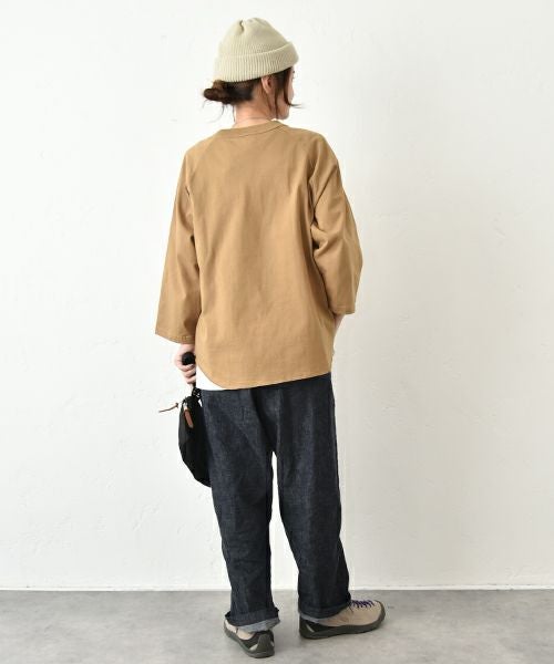 her.｜ロックステッチ入天竺T(9/10 Sleeve)-パック入り [[131228-1PK(9/10 Sleeve)]][C]