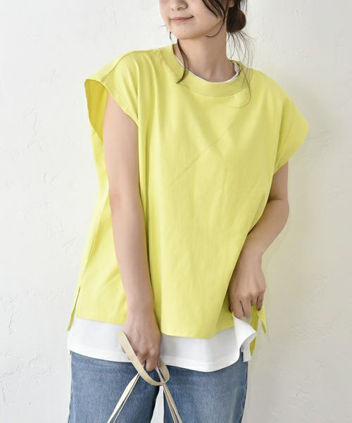 Our.｜ノースリーブロゴカットソー [[131314-1H]][C]