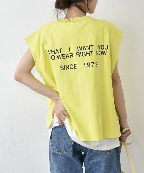 Our.｜ノースリーブロゴカットソー [[131314-1H]][C]