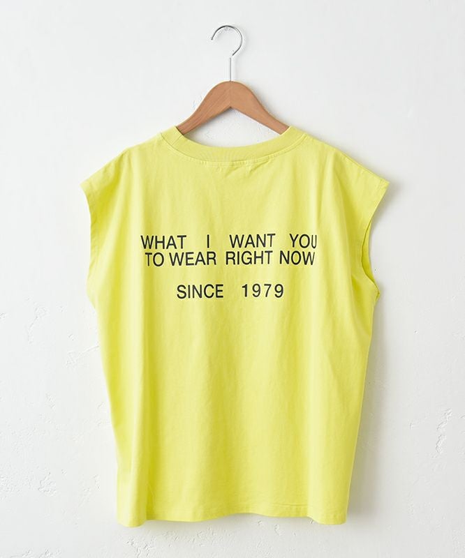  Our.｜ノースリーブロゴカットソー [[131314-1H]][C]