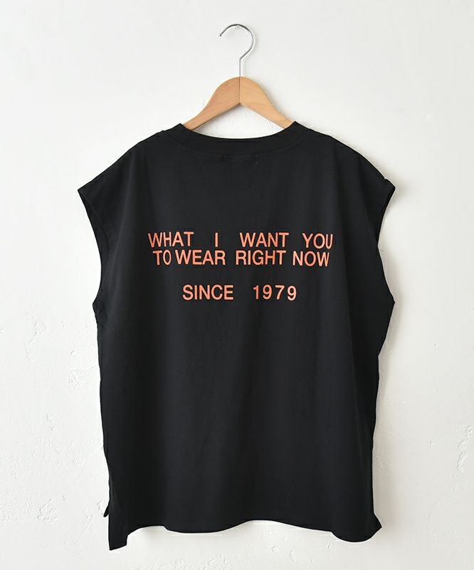  Our.｜ノースリーブロゴカットソー [[131314-1H]][C]