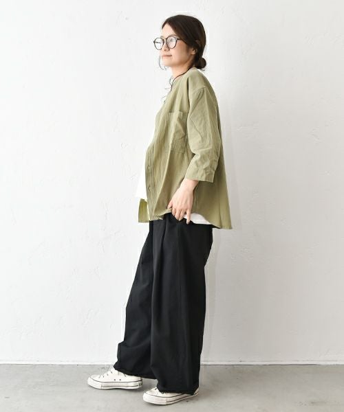 Our.｜ノーカラーシャツ [[131316H]][C]