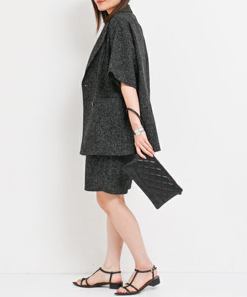 Hymn LIPA｜サマーツイードタックハーフパンツ