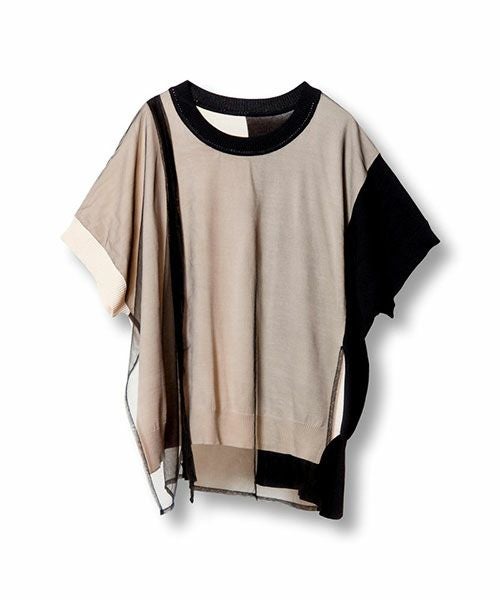 OSMOSIS｜ドロストチュールニットプルオーバー