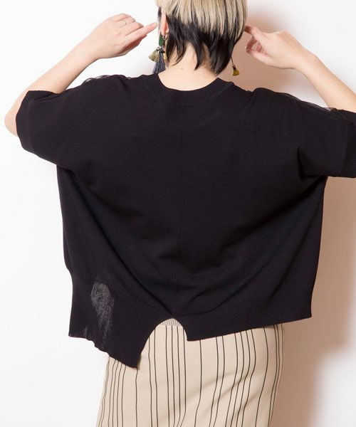 OSMOSIS｜ドロストチュールニットプルオーバー