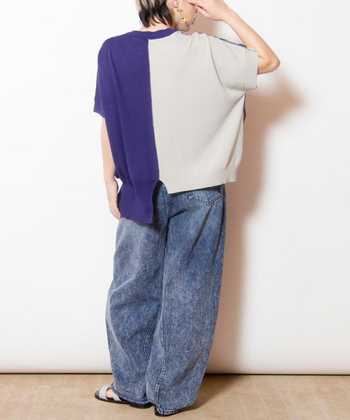 OSMOSIS｜ドロストチュールニットプルオーバー