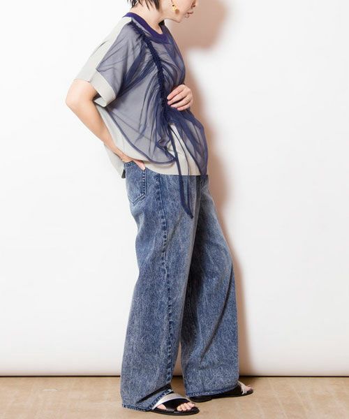 OSMOSIS｜ドロストチュールニットプルオーバー