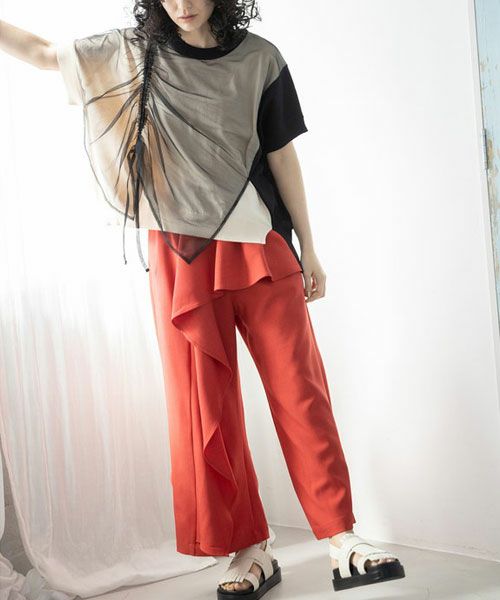 OSMOSIS｜ドロストチュールニットプルオーバー