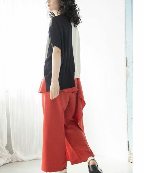 OSMOSIS｜ドロストチュールニットプルオーバー