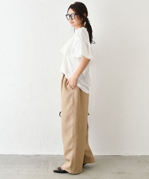 HUMS｜布帛切り替えカットソー [[63161021]][C]