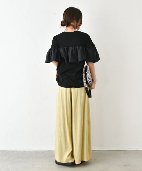 HUMS｜布帛切り替えカットソー [[63161021]][C]