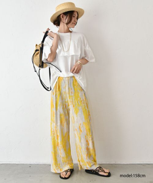 HUMS｜布帛切り替えカットソー [[63161021]][C]