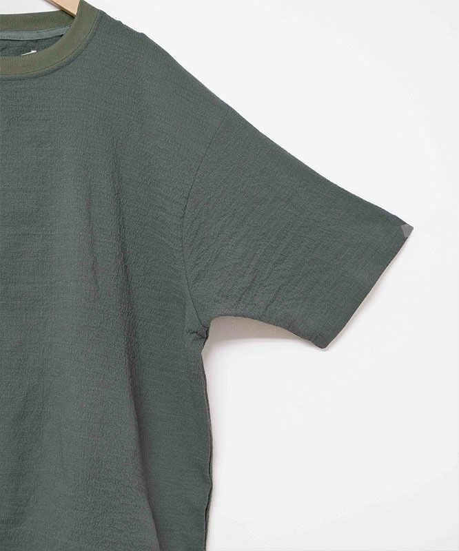 day standard｜シアサッカー無地　ドローコード付き半袖TEE [[241916]][D]