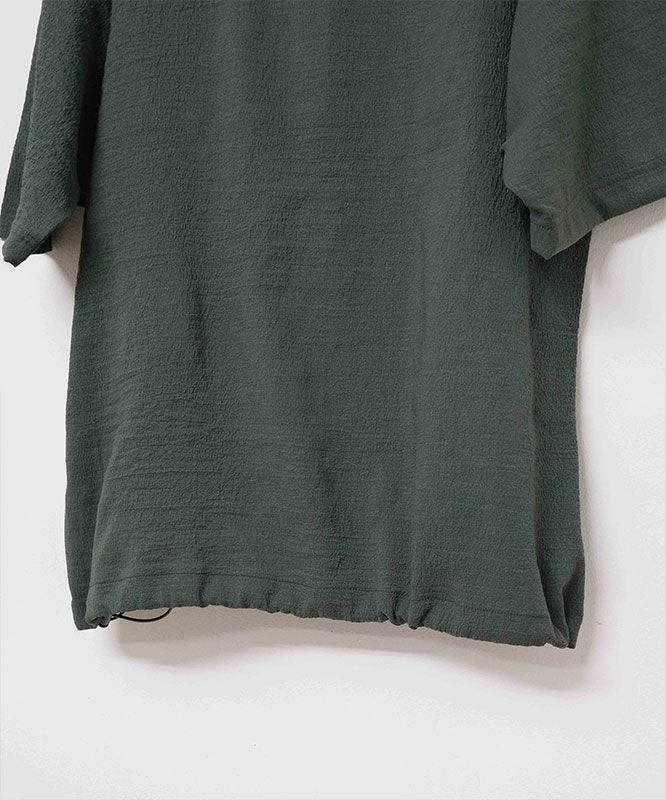 day standard｜シアサッカー無地　ドローコード付き半袖TEE [[241916]][D]