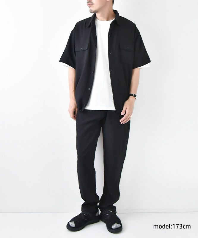 day standard｜シアサッカードローコード付き半袖シャツ [[241928]][D]