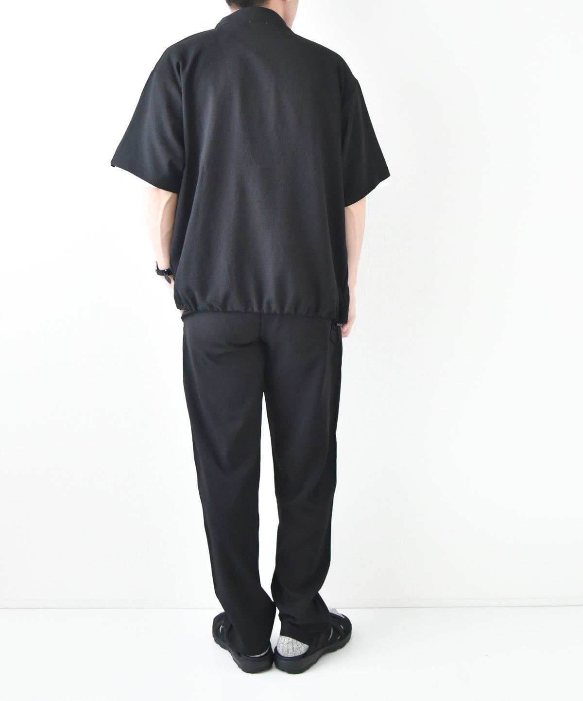 day standard｜シアサッカードローコード付き半袖シャツ [[241928]][D]