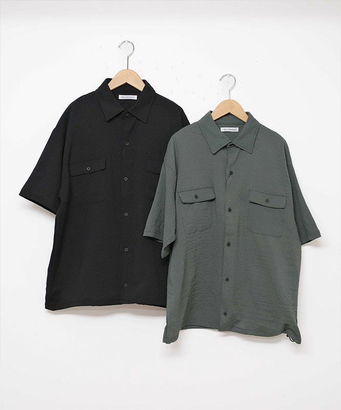 day standard｜シアサッカードローコード付き半袖シャツ [[241928]][D]