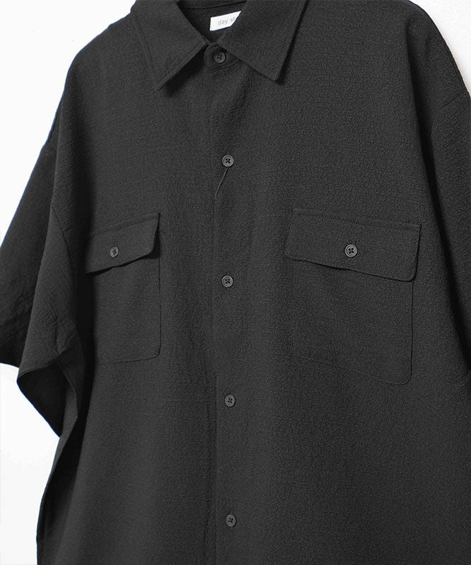 day standard｜シアサッカードローコード付き半袖シャツ [[241928]][D]