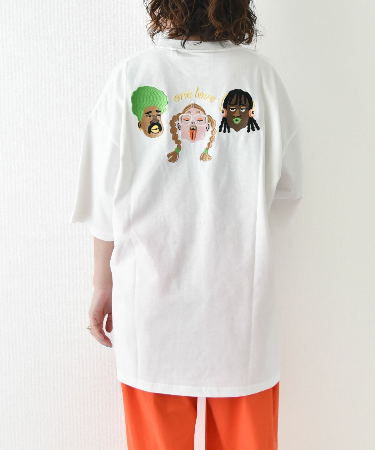 ジムマスター｜7.4oz one love 刺繍ビッグTee [[G521797]][D]